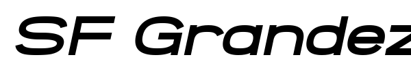 SF Grandezza font preview